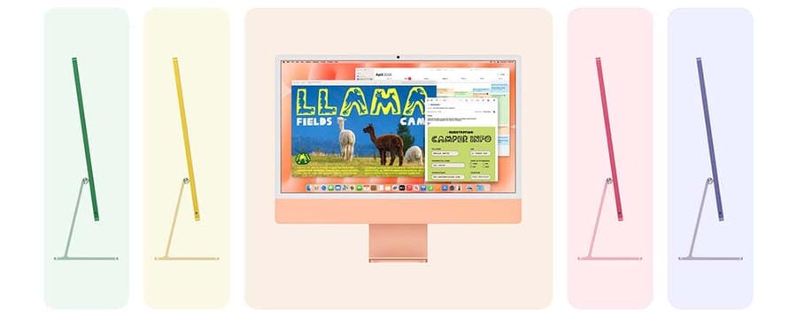 Apple iMac 24" (M4 8C CPU, 8C GPU, 2024) Retina 4,5K, 16Gb, 256Gb SSD (MWUF3) Blue, синий