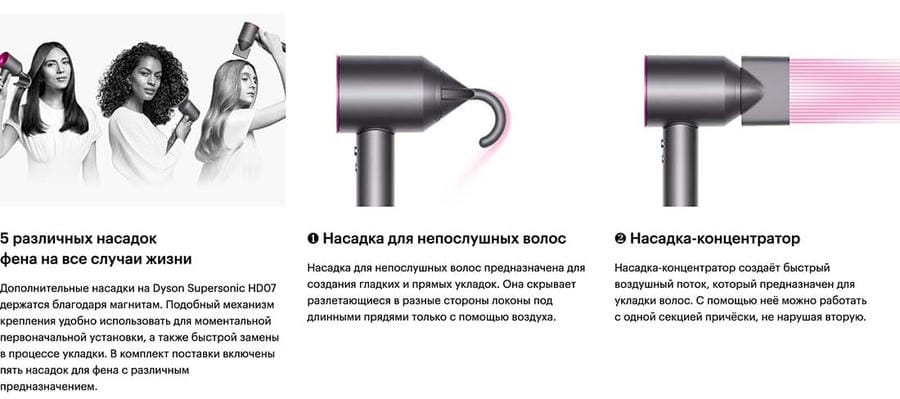 Фен Dyson Supersonic HD07 (CN/HK) Nickel/Copper, никель/медь