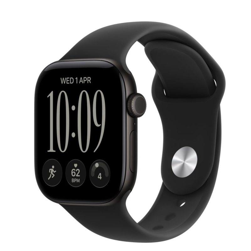 Apple Watch Series 12 Black Aluminum, Black Sport Band