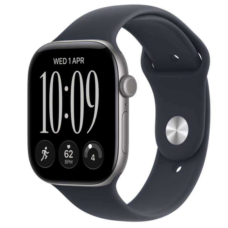 Apple Watch Series 12 Space Gray Aluminum, Navy Blue Sport Band